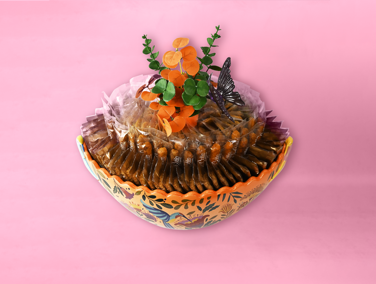 CF - Resin Floral Bowl With Layer - 3