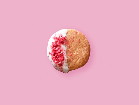 Raspberry White Chocolate Biscuit