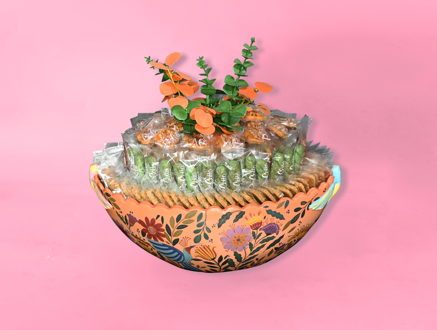 Resin Floral Bowl With Layer - 3